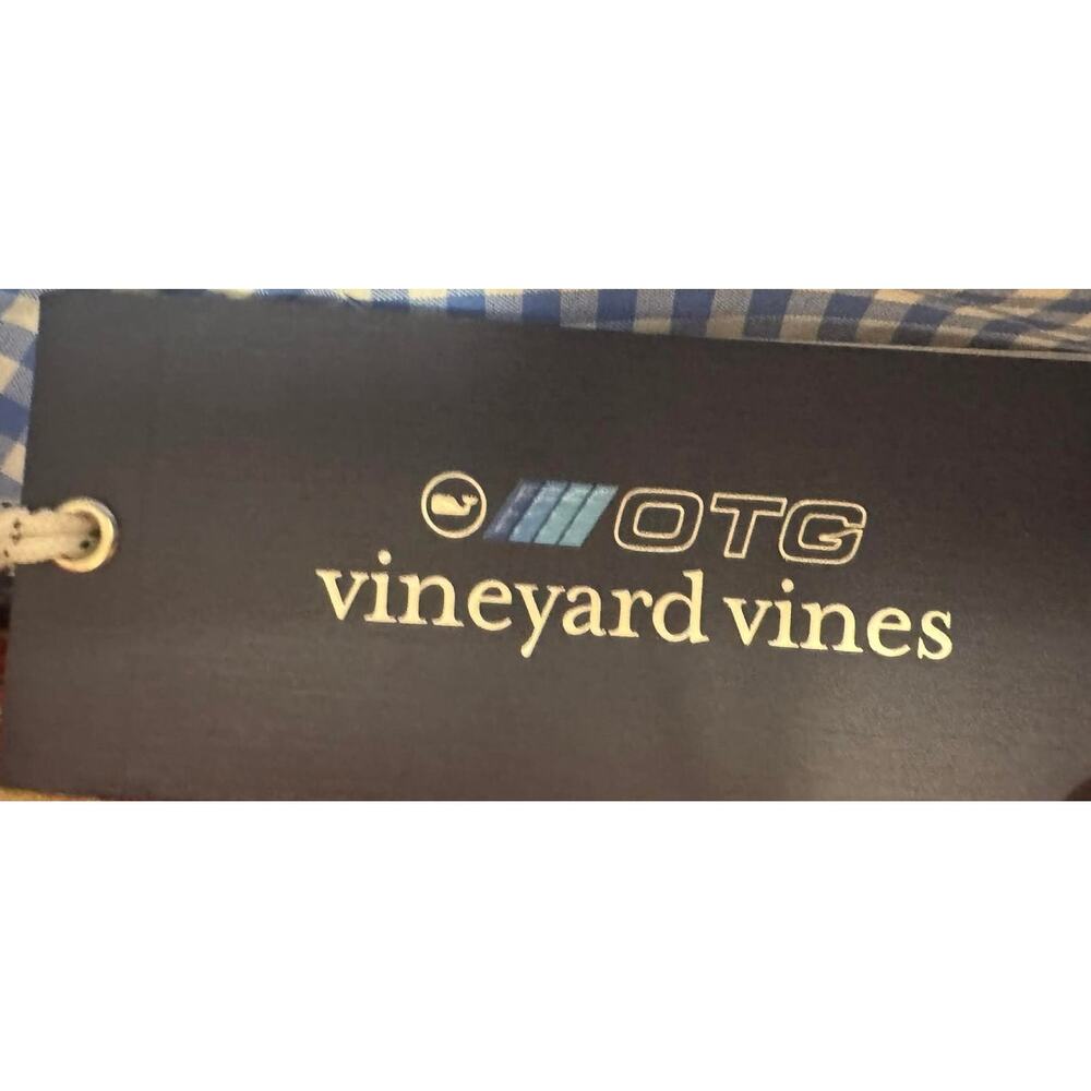 NWT Vineyard Vines Boys Gingham Performance Woven Shirt Large - Picture 7 of 7